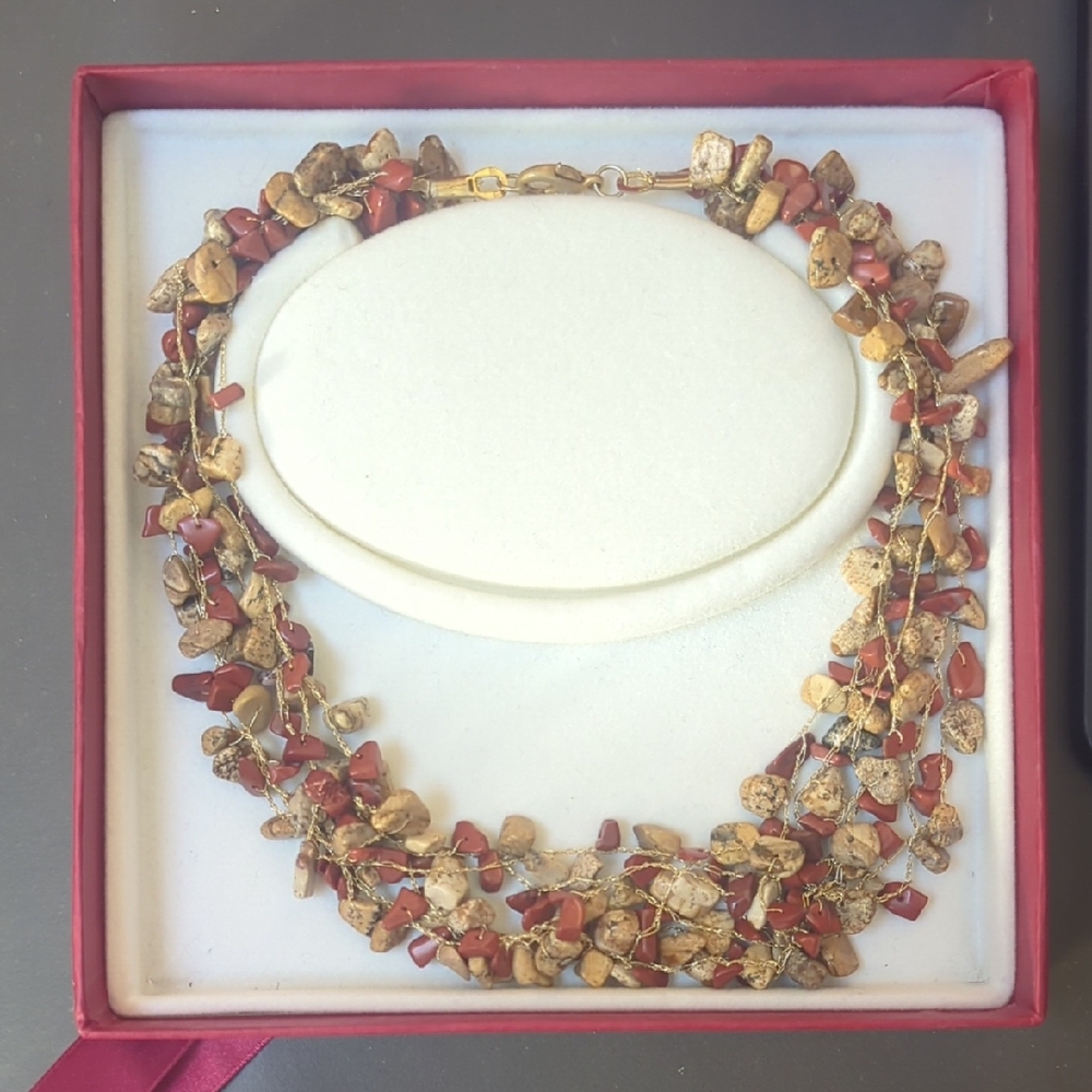 Coral Stone Necklace